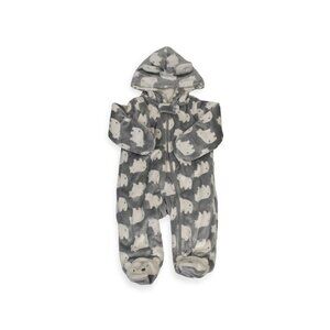 Cozy Baby Hooded Thick Jumpsuit Polar Bear Print for Cold Weather 3M By Carters
